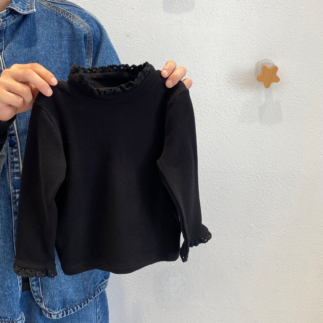 【100-140】ハイネック長袖トップス