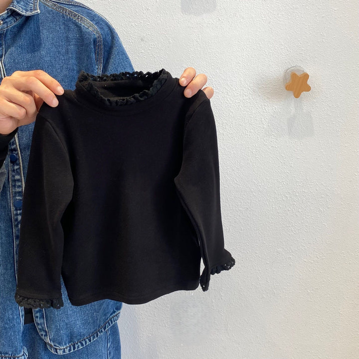 【100-140】ハイネック長袖トップス