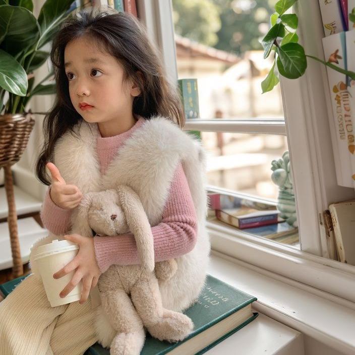 90-150】シンプルファーベスト｜ELMO-こども服エルモ- – こども服ELMO