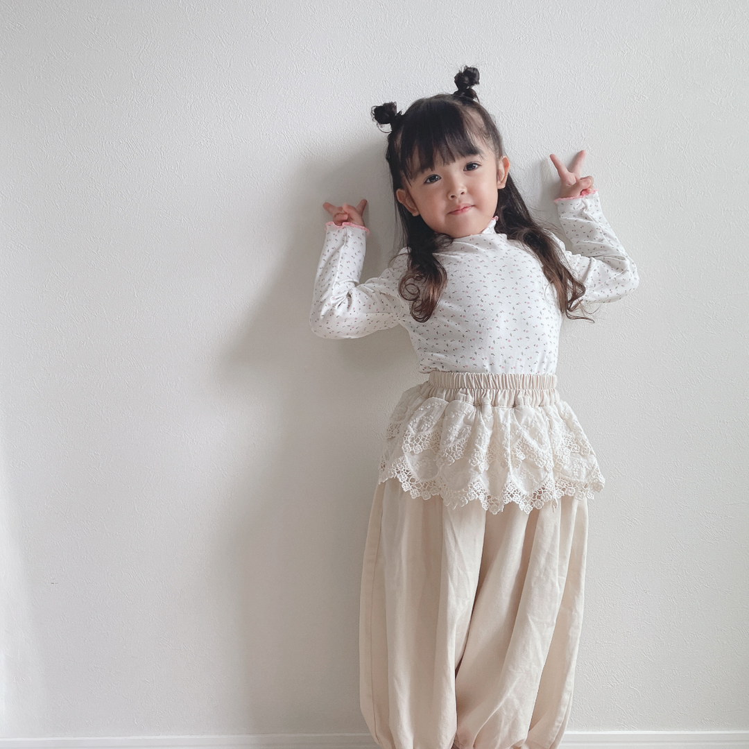 女の子らしさ満点！ほんのり甘め秋コーデ！