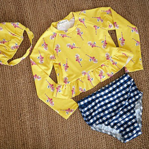 【80-125】パターンプリントセパレートスイムウェア