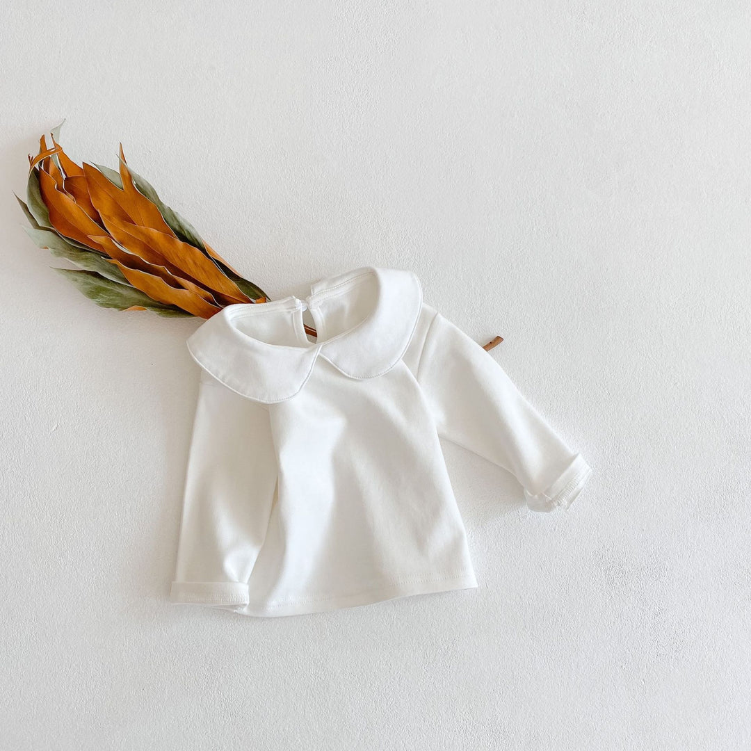 【73-100】ラウンドカラー長袖カットソー