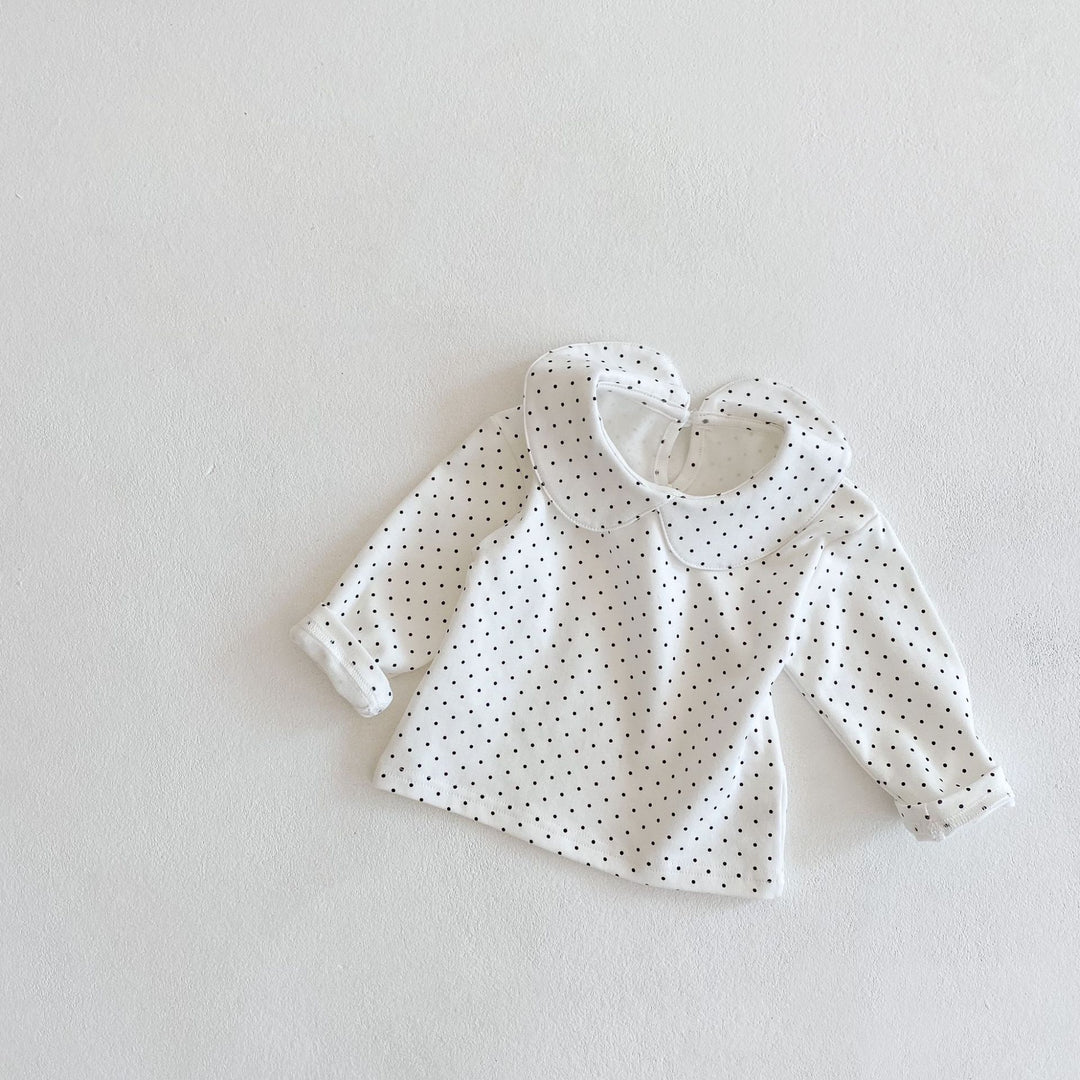 【73-100】ラウンドカラー長袖カットソー