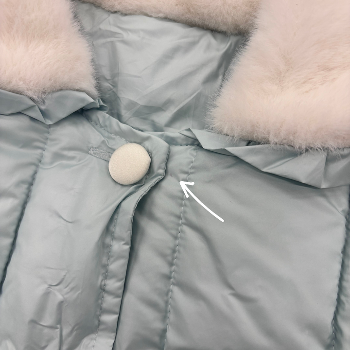 【即納(アウトレット)※3-5営業日程度で発送予定】【100】ボアデザインパデッドコート