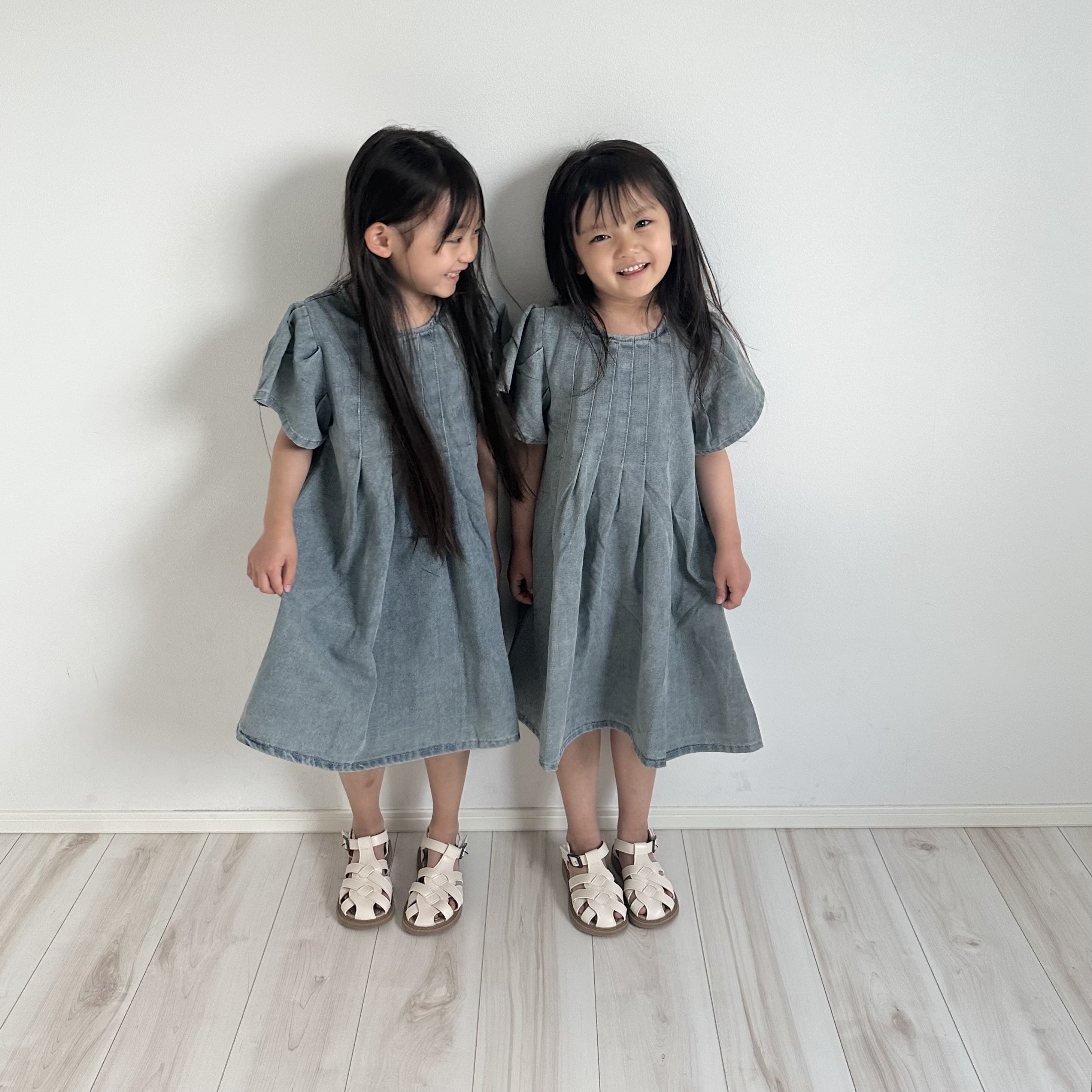 メゾピアノ べリエ レトロ デニム ワンピース 美品 メゾピアノ 120 デニムワンピース ベリエちゃん 平成レトロ