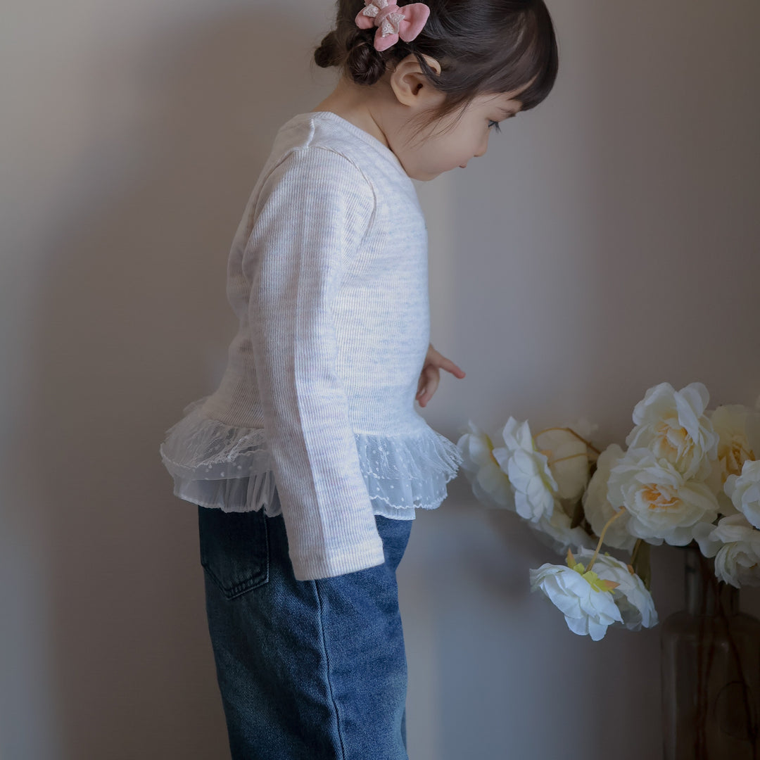 【80-130】ワイドデニムロングパンツ