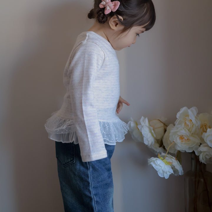 【80-130】ワイドデニムロングパンツ