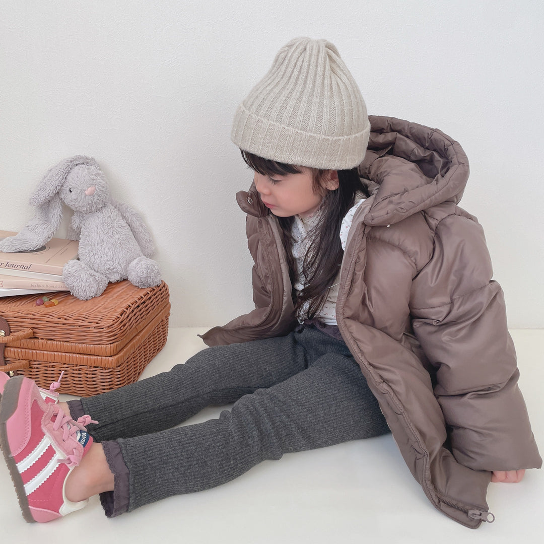 【90-140】シンプル中綿フーディージャケット