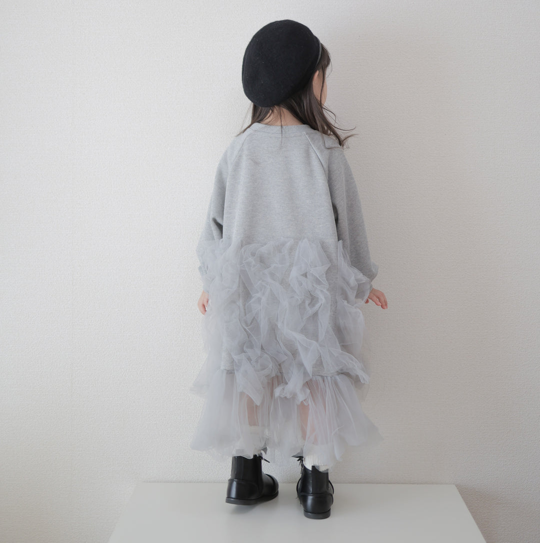 【90-140】デザイン切替キュートワンピース