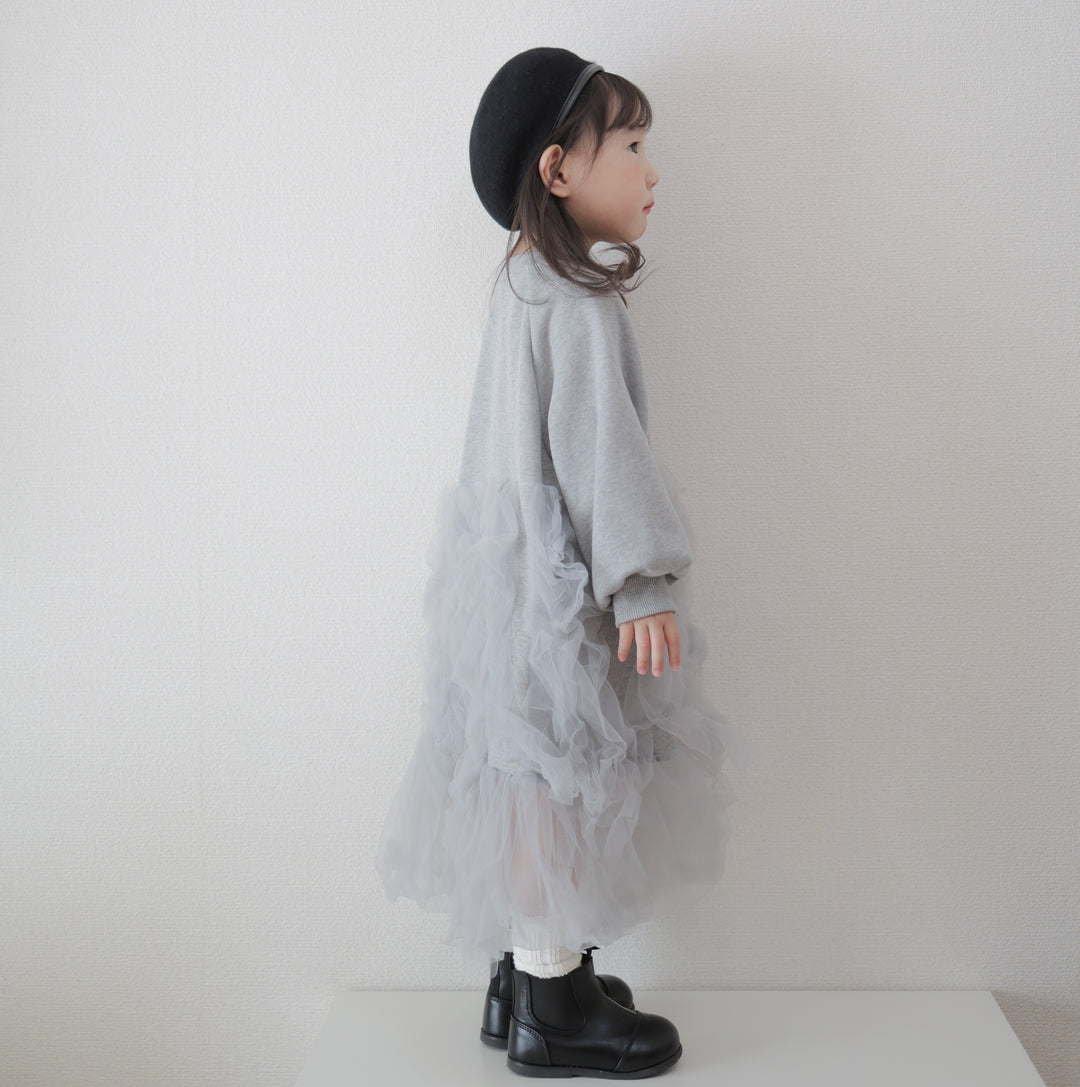 【90-140】デザイン切替キュートワンピース