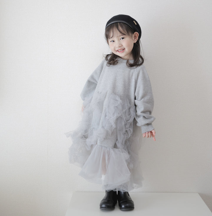 【90-140】デザイン切替キュートワンピース