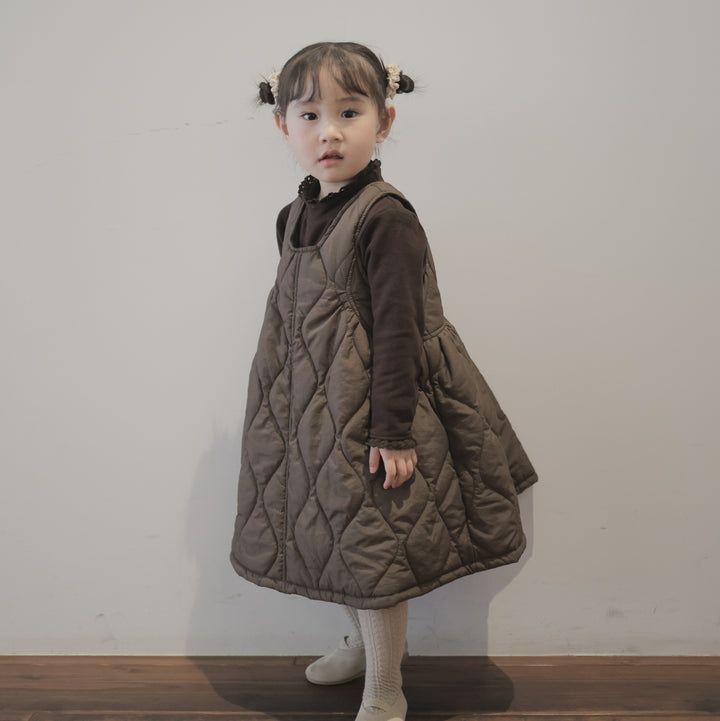 【100-140】キルティングワンピース