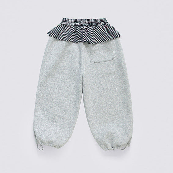 【90-140】レイヤード風スウェットパンツ