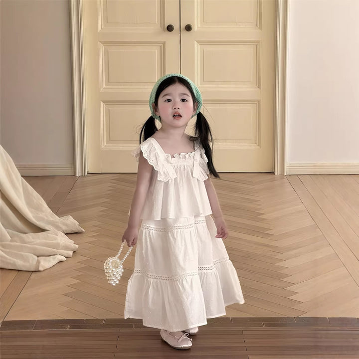 【90-140】スノードットフリルセットアップ