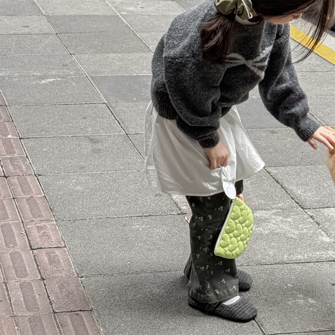 【80-130】ウエストフリルロングパンツ
