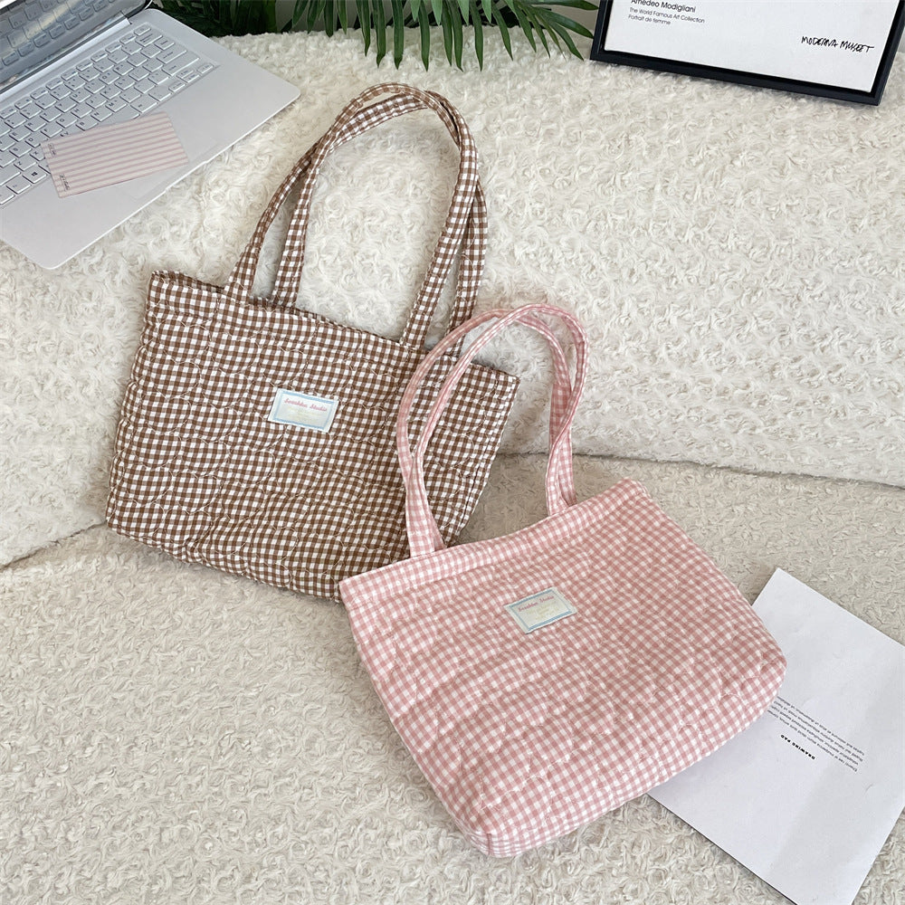 総柄キルティングバッグ