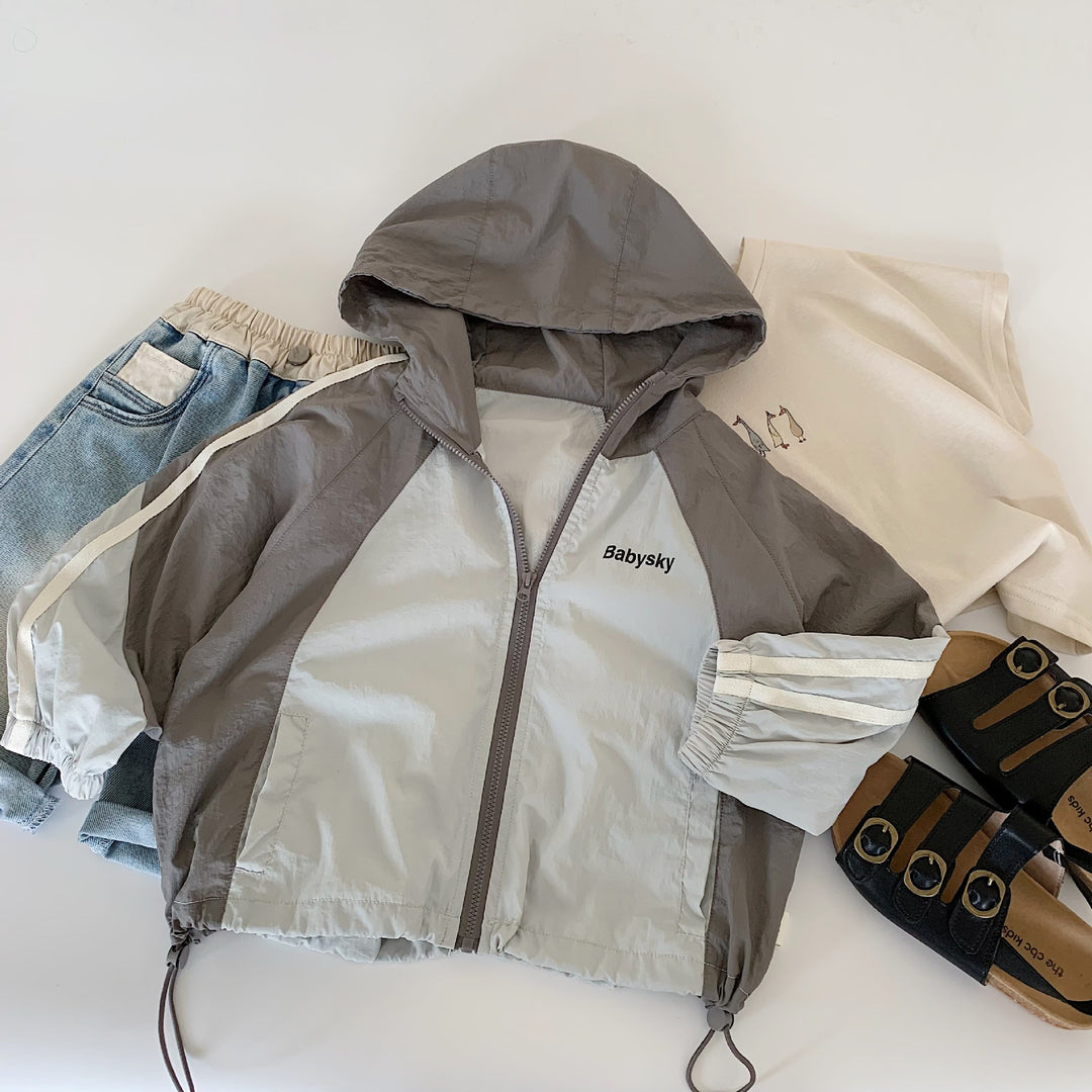 【90-140】カジュアルフーディーブルゾン