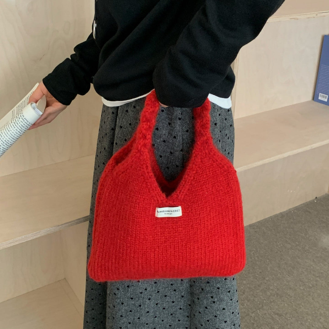 あったかニットバッグ