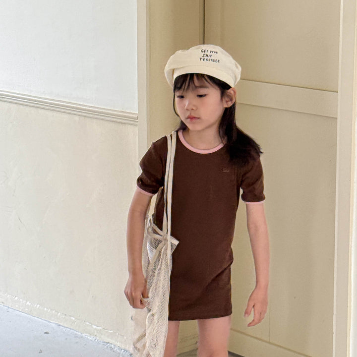 【80-130】Tシャツミニワンピース