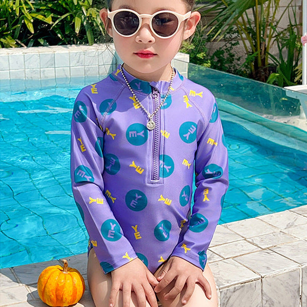 【90-140】ロゴデザインスイムウェア