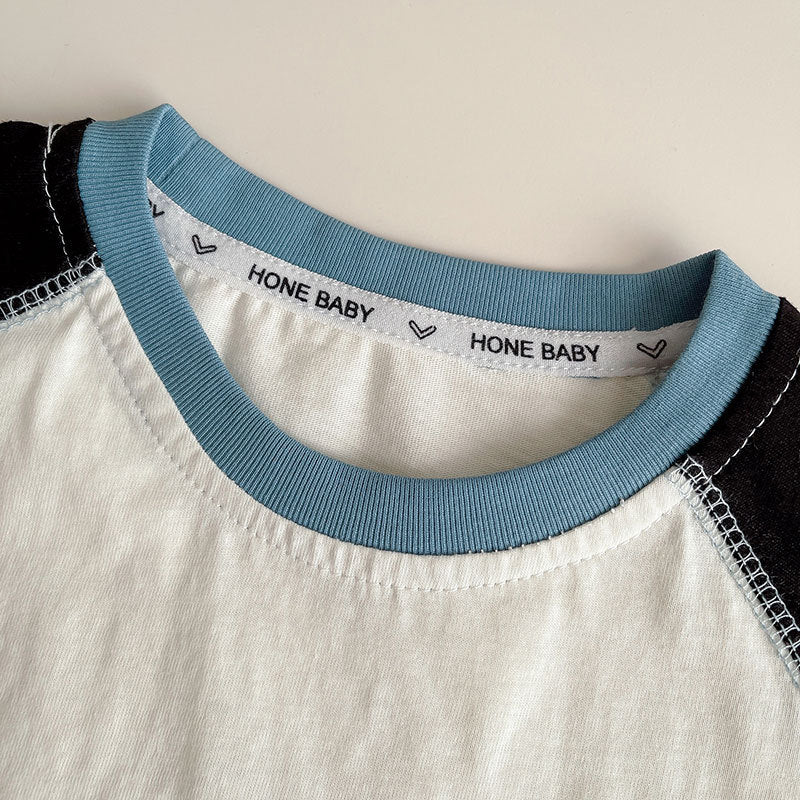 【80-120】helloラグランスリーブTシャツ