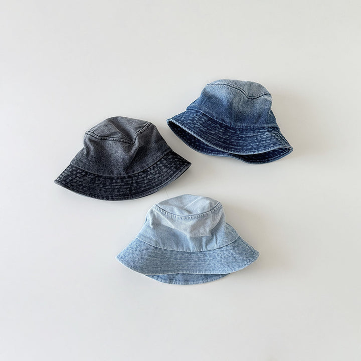 【48-51cm】シンプルデニムバケットハット