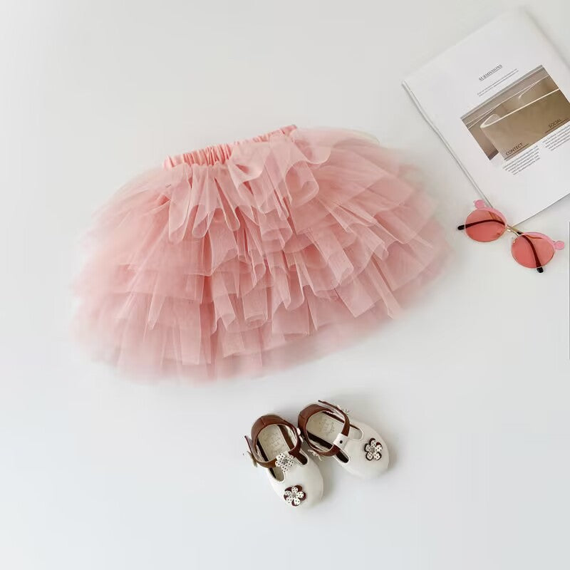 【80-140】チュールミニスカート