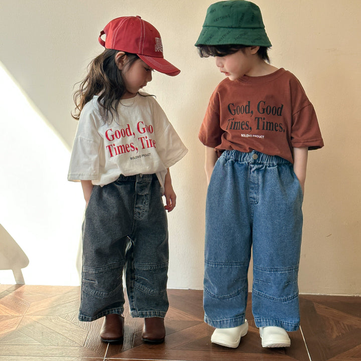 【80-150】ロゴプリントリラックスTシャツ