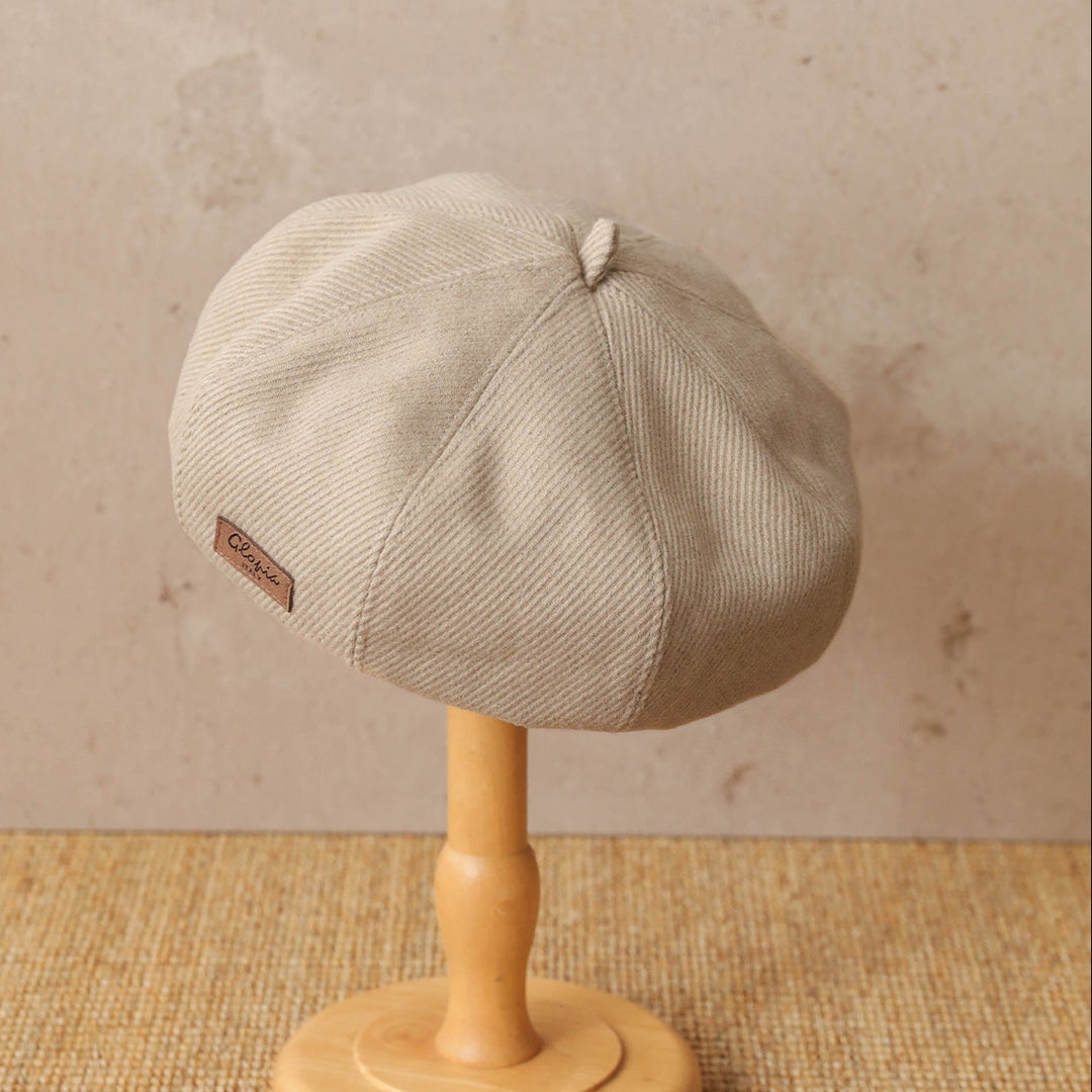 【55-59cm】ワンポイントワッペンベレー帽