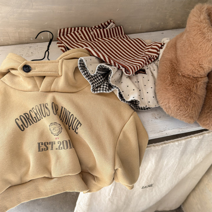 【80-130】ロゴプリントフーディートレーナー