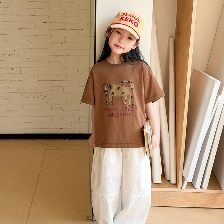 【100-150】アニマルデザインTシャツ