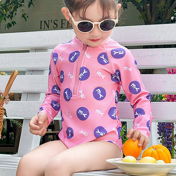 【90-140】ロゴデザインスイムウェア