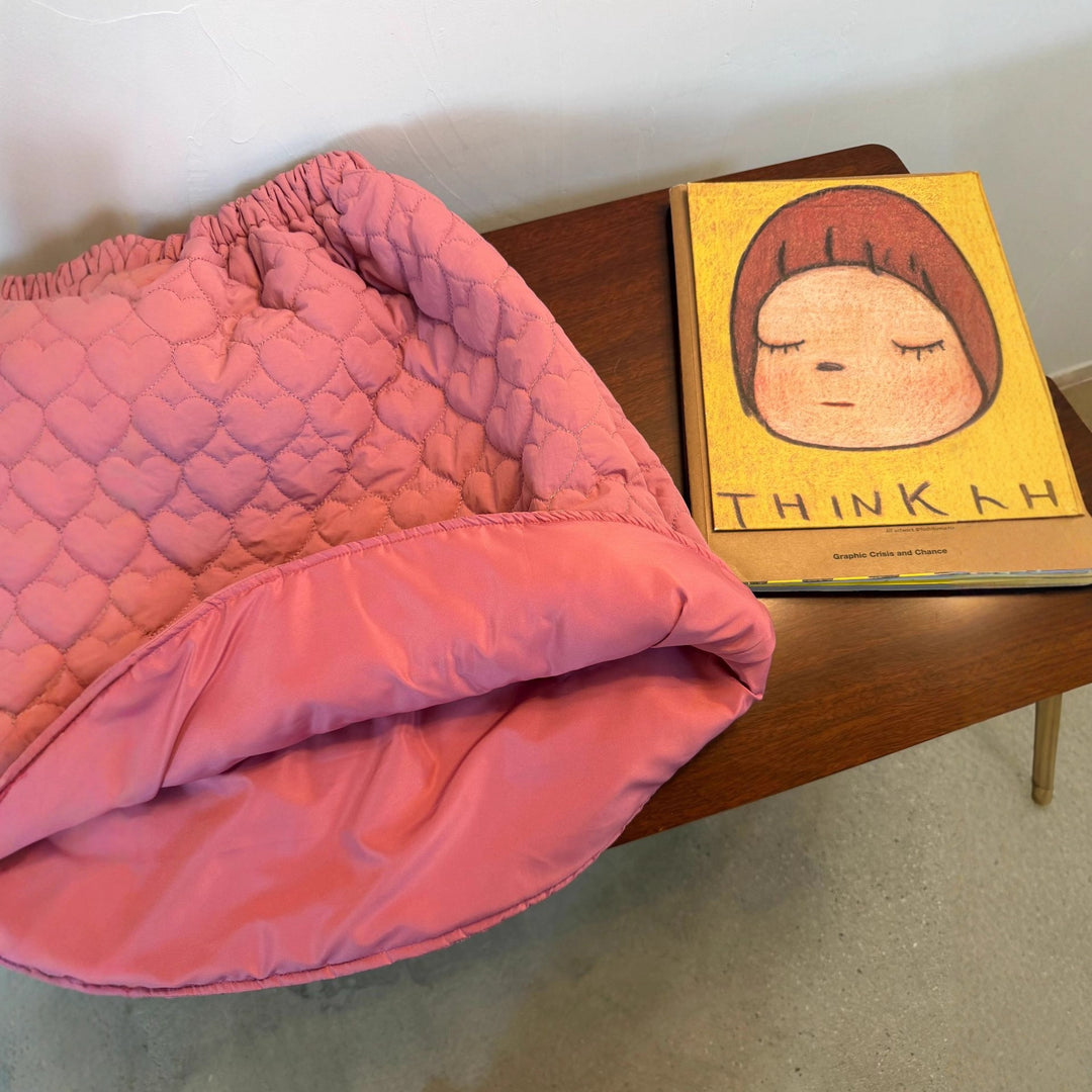 【90-150】ハートキルティングロングスカート