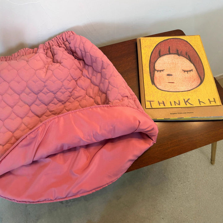 【90-150】ハートキルティングロングスカート