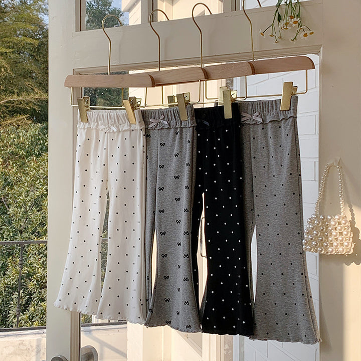 【90-140】パターンプリントフレアパンツ