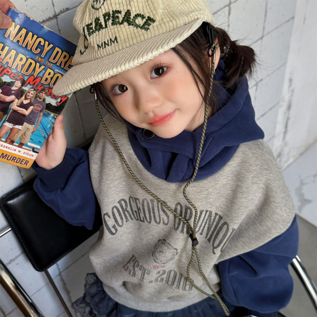 【80-130】ロゴプリントフーディートレーナー