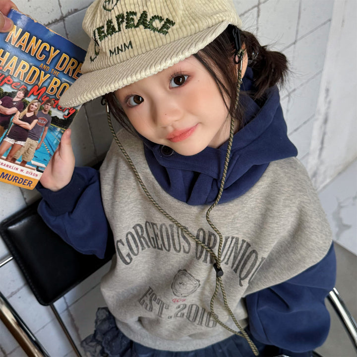 【80-130】ロゴプリントフーディートレーナー