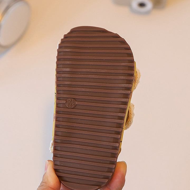 【14.0-21.5】花柄レースデザインサンダル