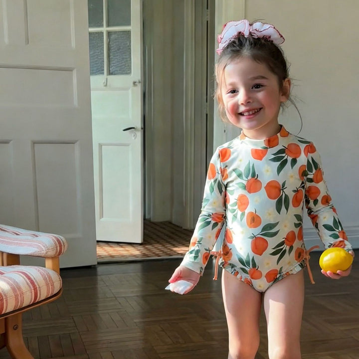 【6ヵ月-3歳】バックジップ＆フリルスイムウェア