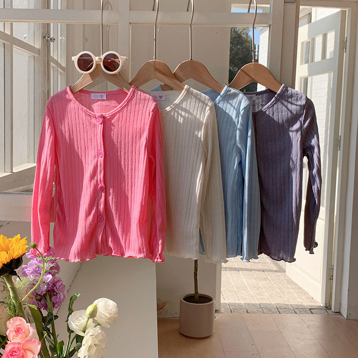 【90-140】リブメロウカーディガン