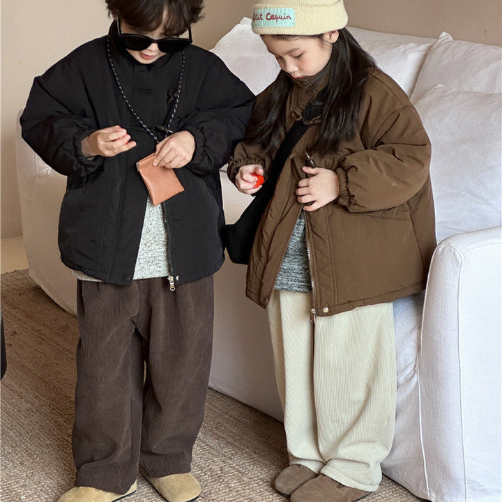 【90-150】コーデュロイリラックスパンツ