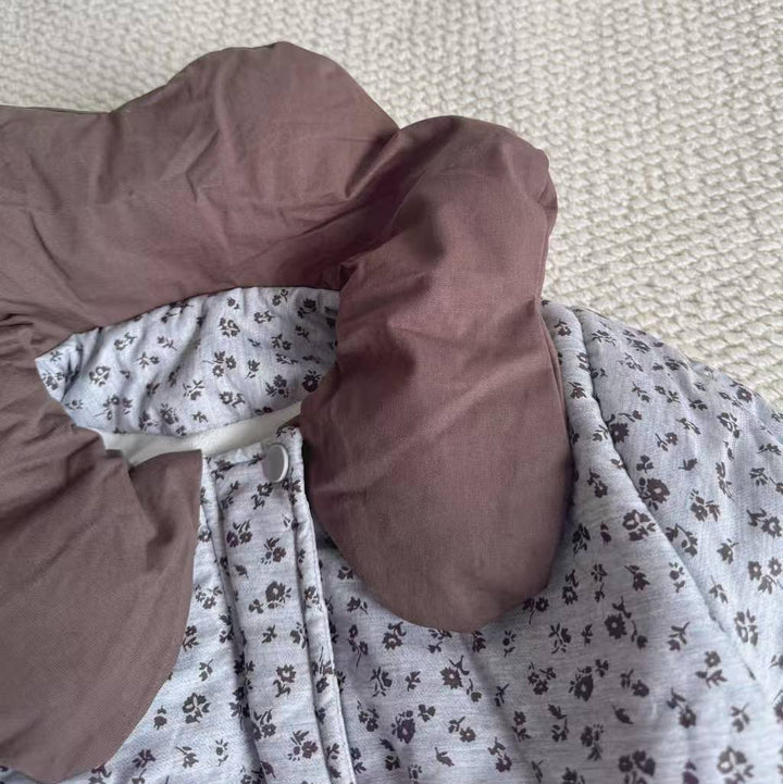 【80-130】小花柄パデッドジャケット