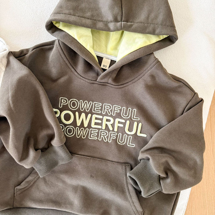 【80-150】POWERFULバイカラーパーカー