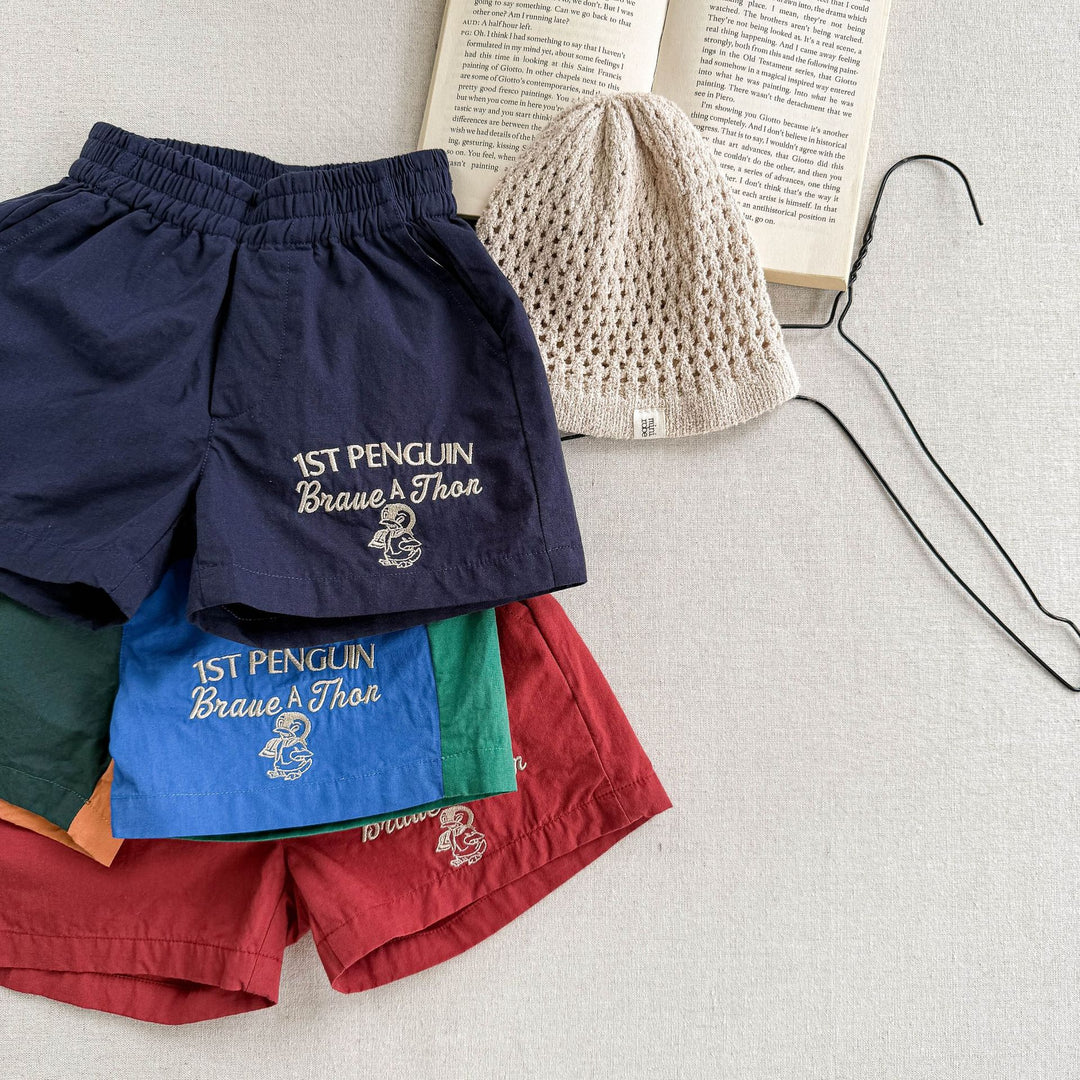 【80-130】ロゴデザインショートパンツ