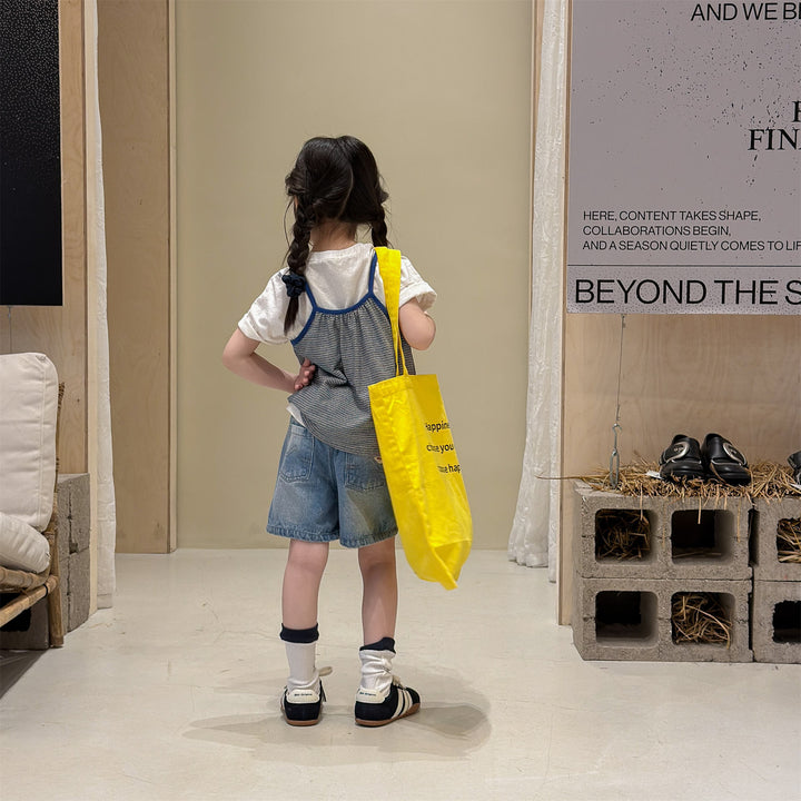 【80-130】細ボーダーキャミソール