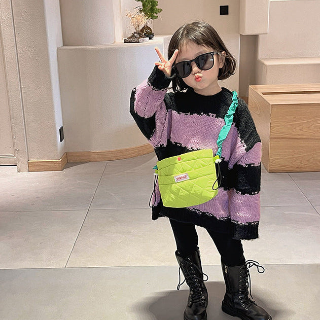 カラフルショルダーキルティングバッグ