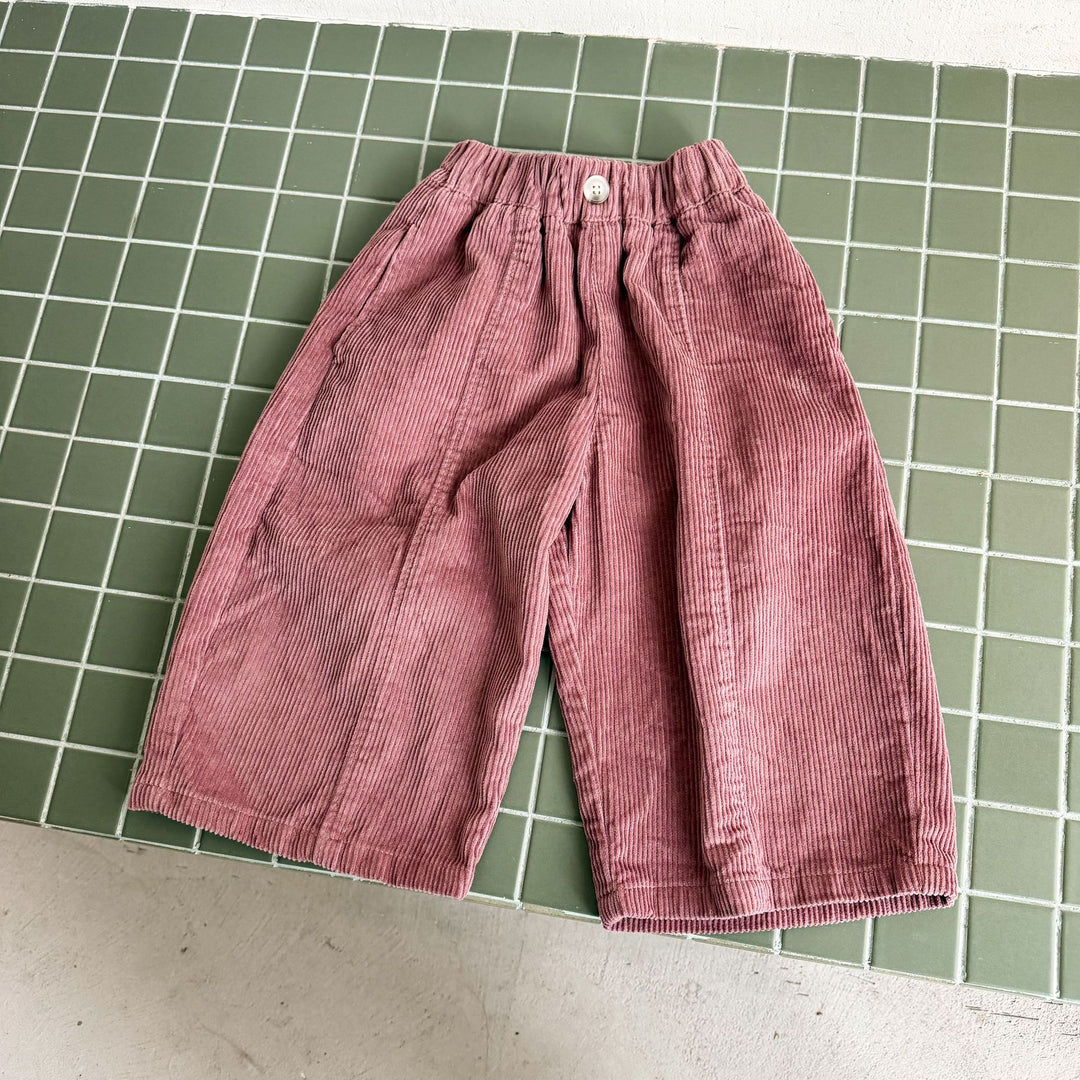 【80-150】コーデュロイワイドパンツ