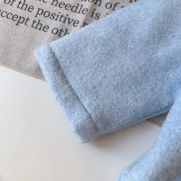 【90-140】マフラー×ラウンドカラーショートコートセット