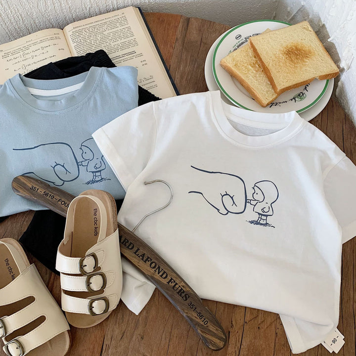【90-140】リラックスユニークTシャツ
