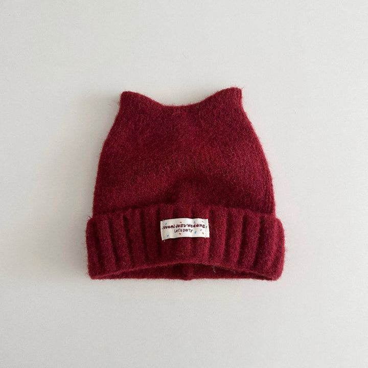 【48-52cm】ねこ耳あったかニット帽